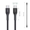 cb-akc3-8_500x_1_1.jpg Aukey CB-AKC3 USB C to C 1.2m Kevlar Cable