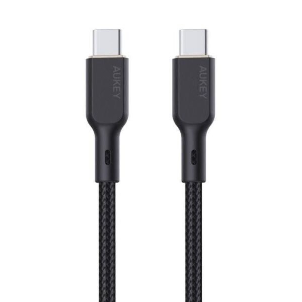 cb-kcc101_black_3__1.jpg Aukey CB-KCC101 Circlet Blink Aramid Fiber USB C to C Cable -1m